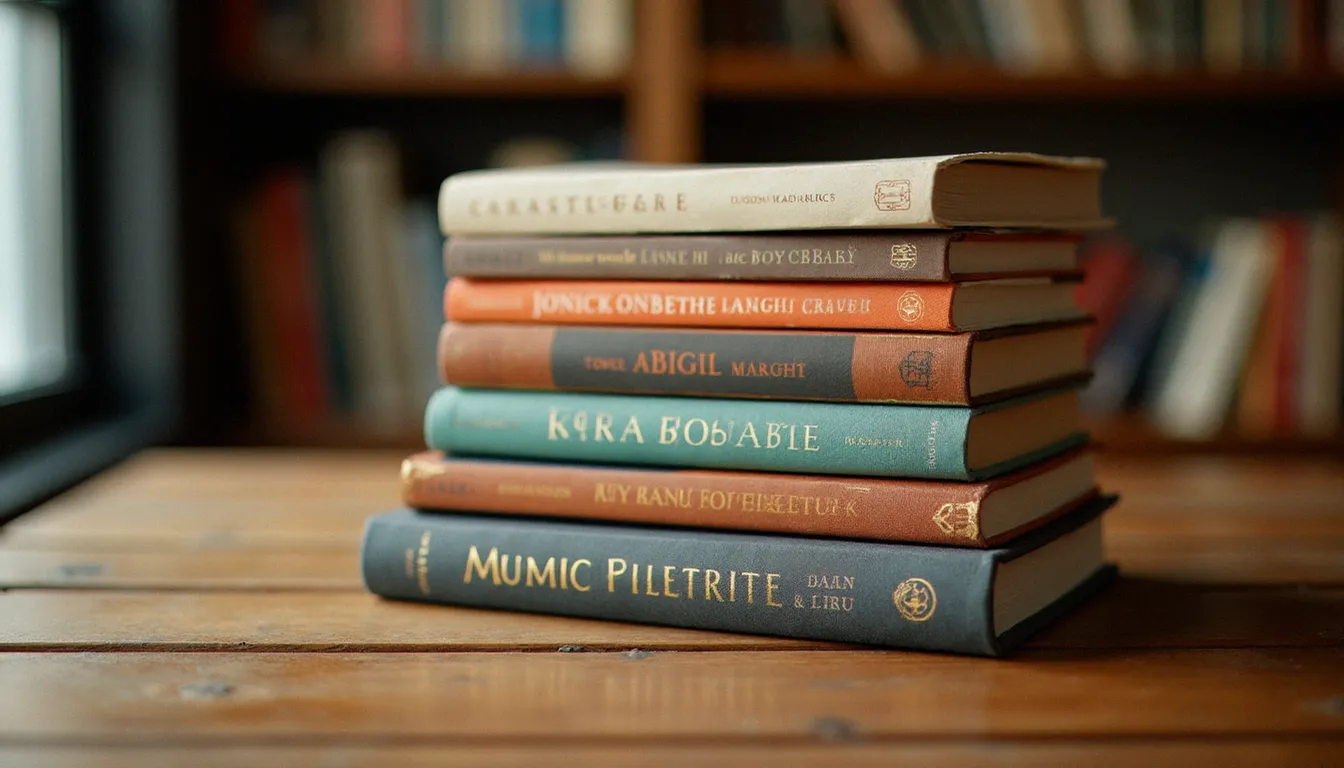 Pile de livres littéraires représentant le catalogue d'une grande maison d'édition française et le processus de sélection éditoriale