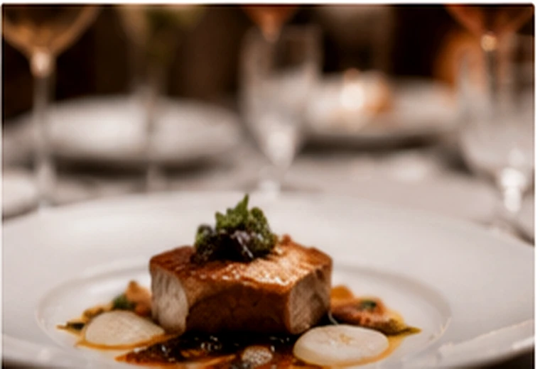 Assiette gastronomique au restaurant