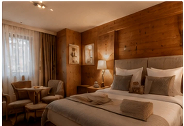 Chambre chaleureuse en bois au Walliserhof